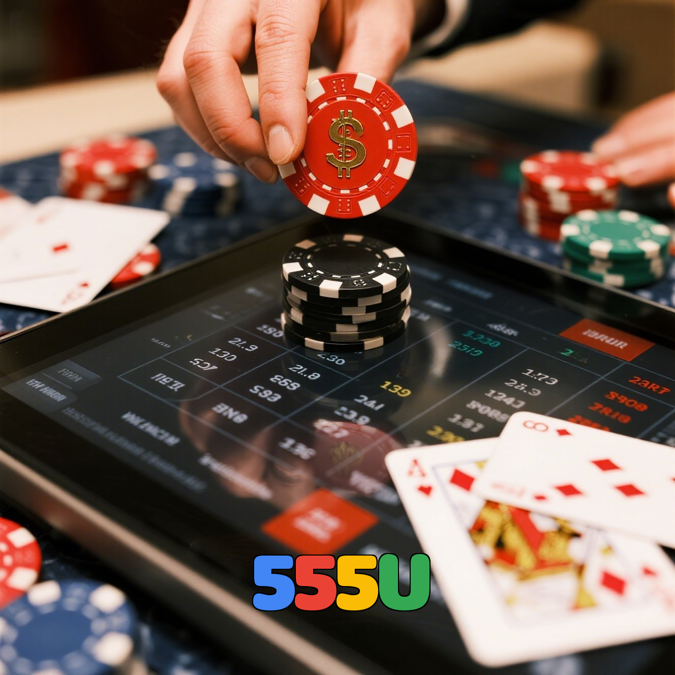 555U:Jogue slots, poker e aposte no futebol para prêmios incríveis!