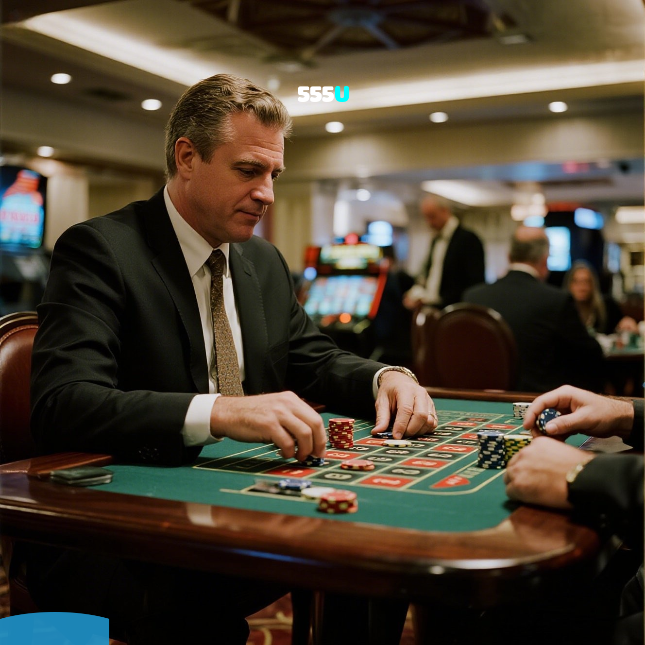 555U:Mostre sua habilidade nas mesas de poker e vença os adversários!