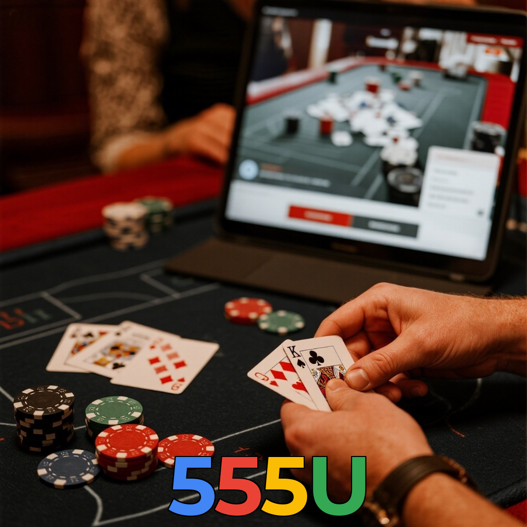 555U:Jogue poker, roleta e aposte no futebol com grandes prêmios!