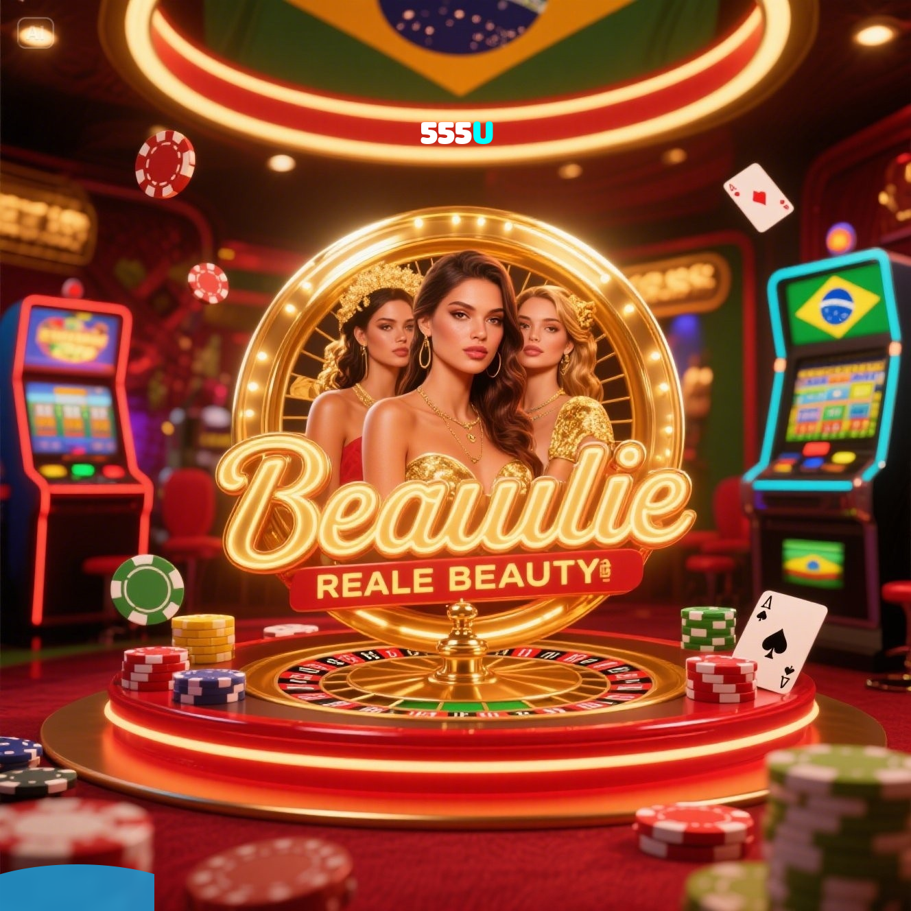 555U:Em cada giro das slots, a vitória está ao seu alcance!