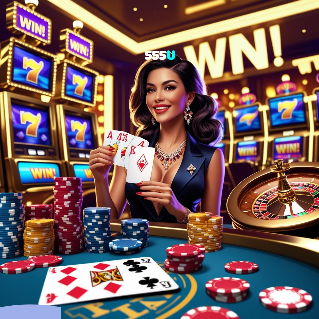 555U：Jogue nas slots e ganhe prêmios surreais!