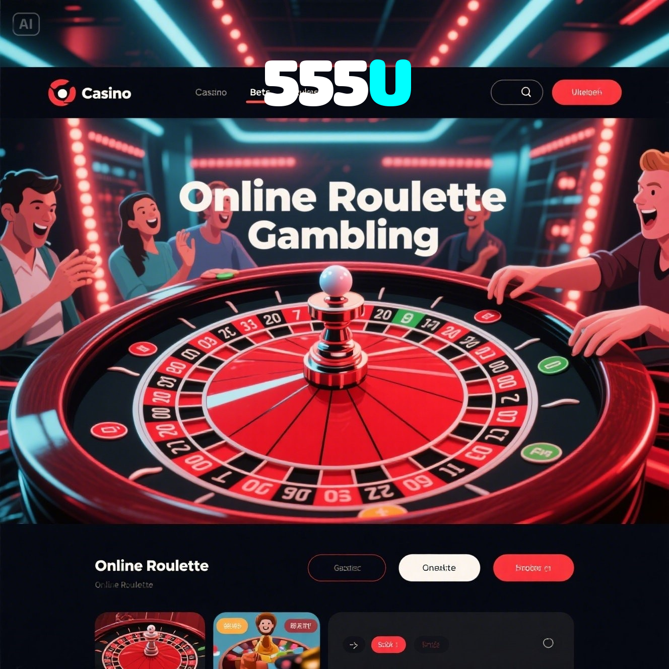 555U：Divirta-se com poker, roleta e apostas ao vivo no futebol online!